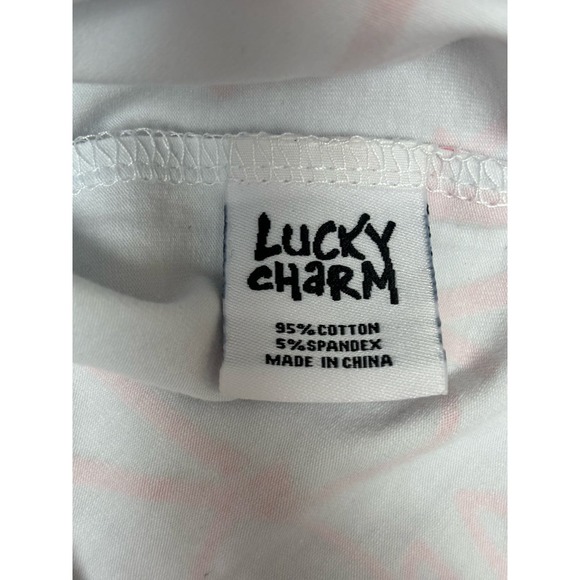 NWT Lucky Charm Doodle short sleeve crew neck white tee streetwear size small - Picture 5 of 7